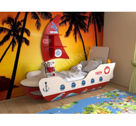 Кровать-корабль для мальчика, детская в виде кровати-кораблика